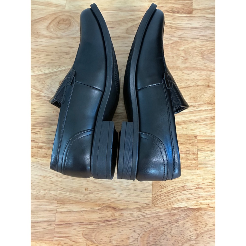 Perry Ellis Portfolio Sammy‎ Slip On Dress Shoes Kids Black Square Toe Size 1 - Picture 8 of 11
